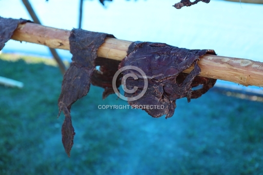 Dried moose meat