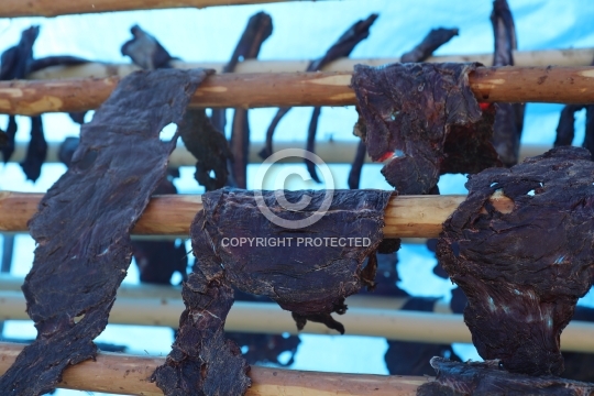 Dried moose meat